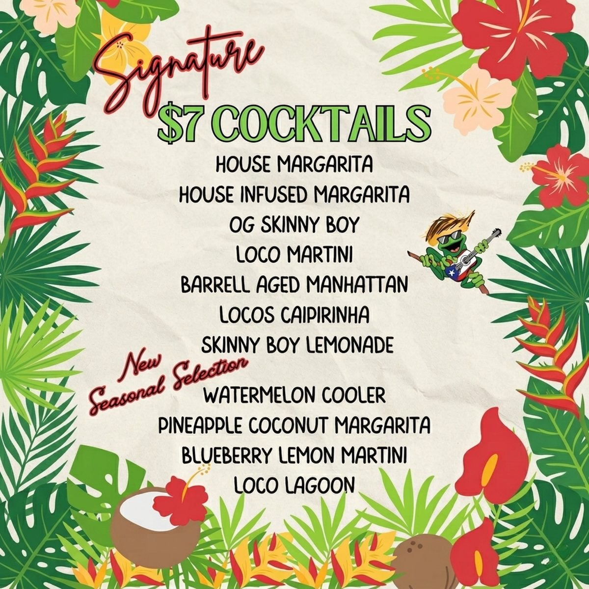🍹 $7 Signature Cocktails – All Day Thursday! 🍹